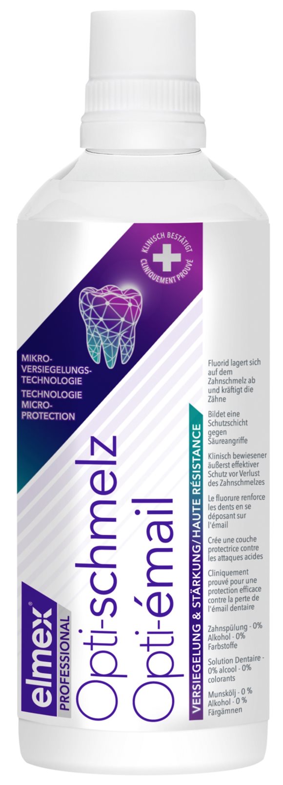 ELMEX PROFESSIONAL Opti-schmelz<br>400 ml, Flasche, flüssig, Zahnspülung