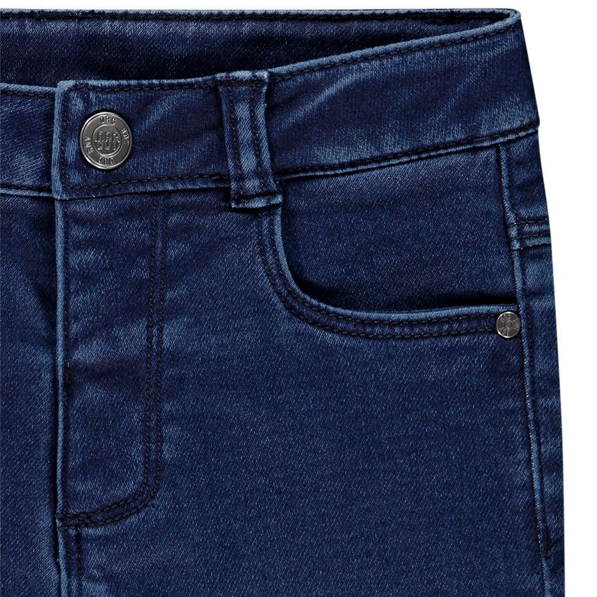 Jean effet délavé pour enfant fille - Bleu moyen