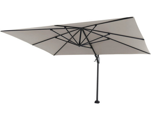 Zwevende parasol Sunset N+ 350 x 260 cm polyester taupe