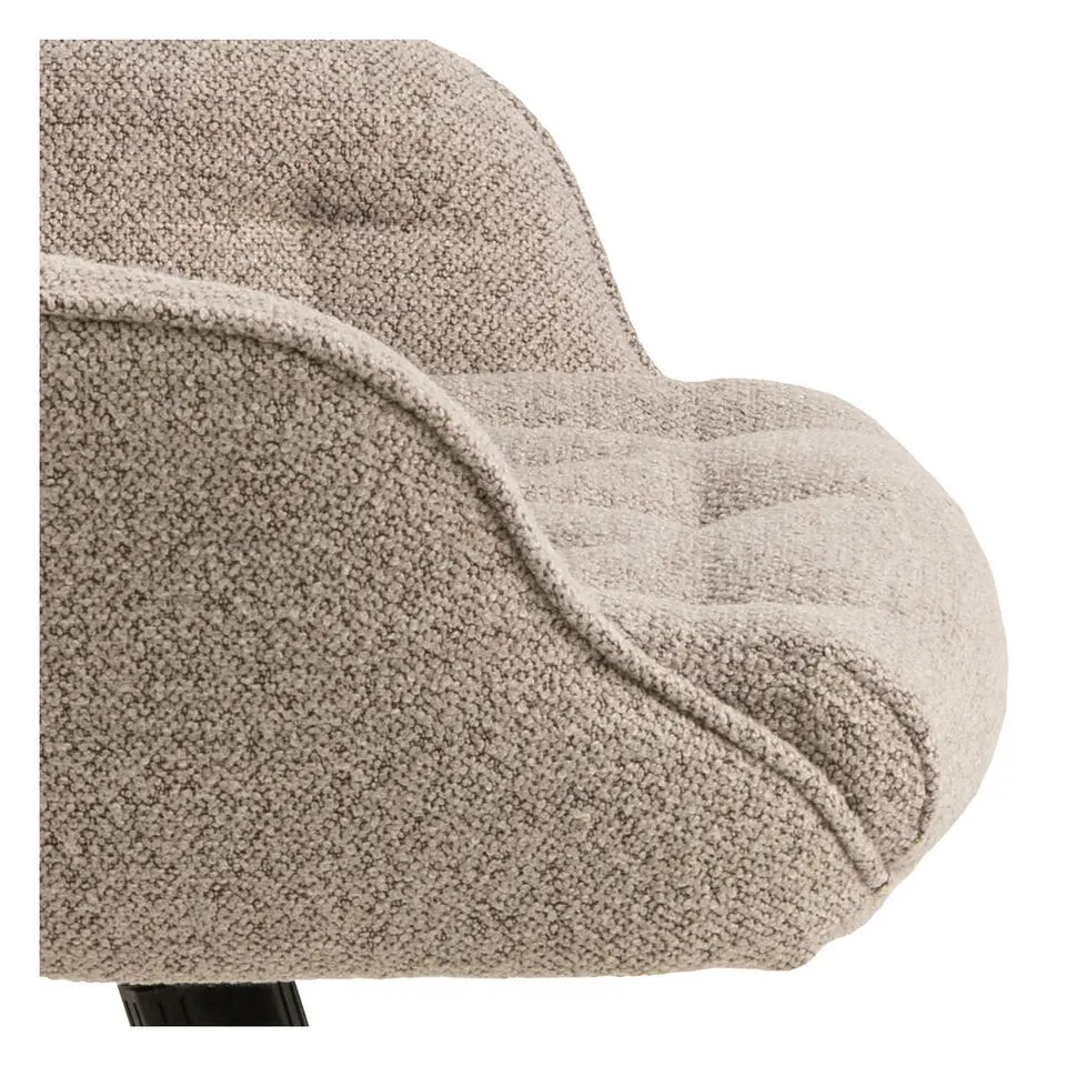 Bureaustoel Beige Stof - Zithoogte 57cm - Alleri
