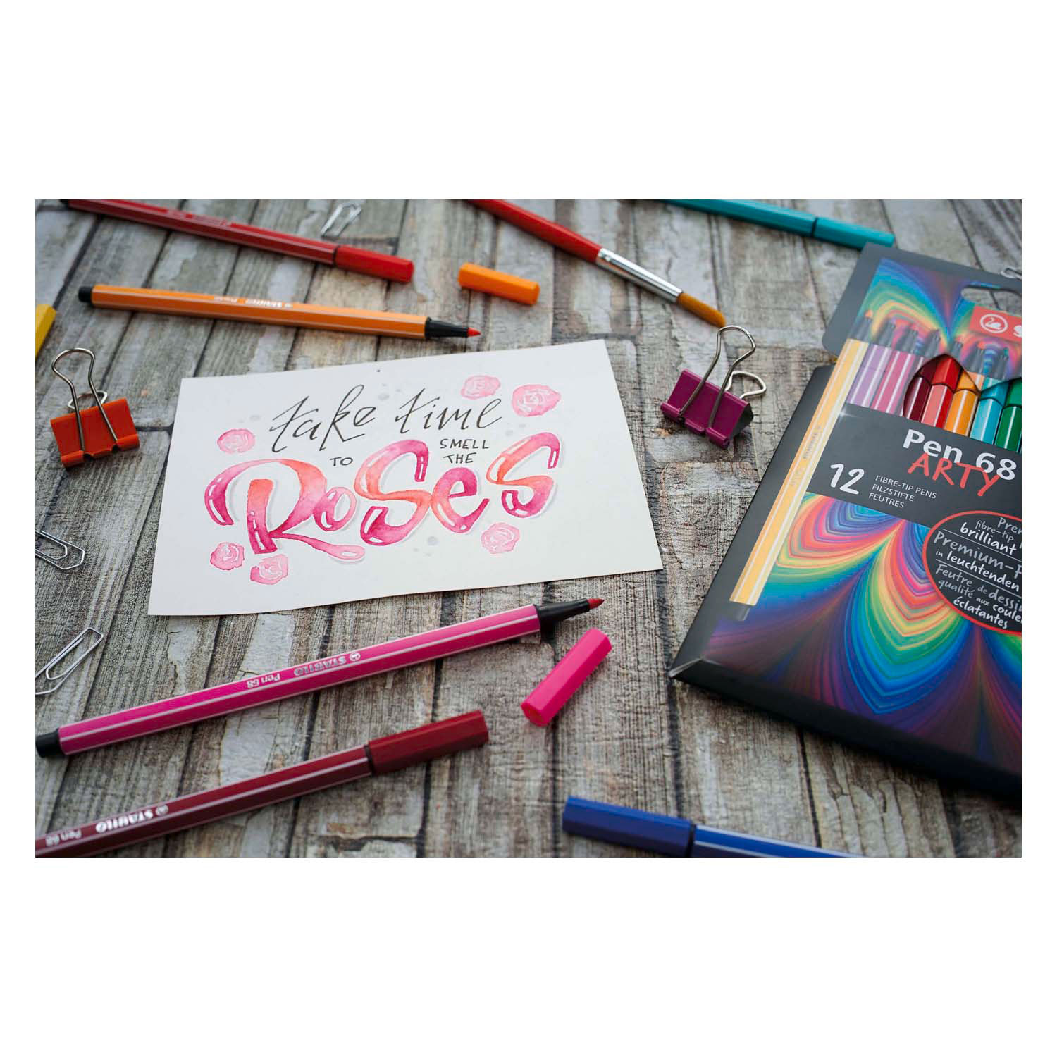 STABILO Pen 68 - Viltstift - ARTY - Set Met 12 Sets