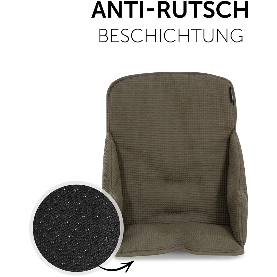 hauck Hochstuhlauflage Alpha Cosy Select Waffle Piqué Olive