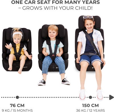 Kinderkraft SAFETY-FIX 2 I-Size Bilstol, Grey