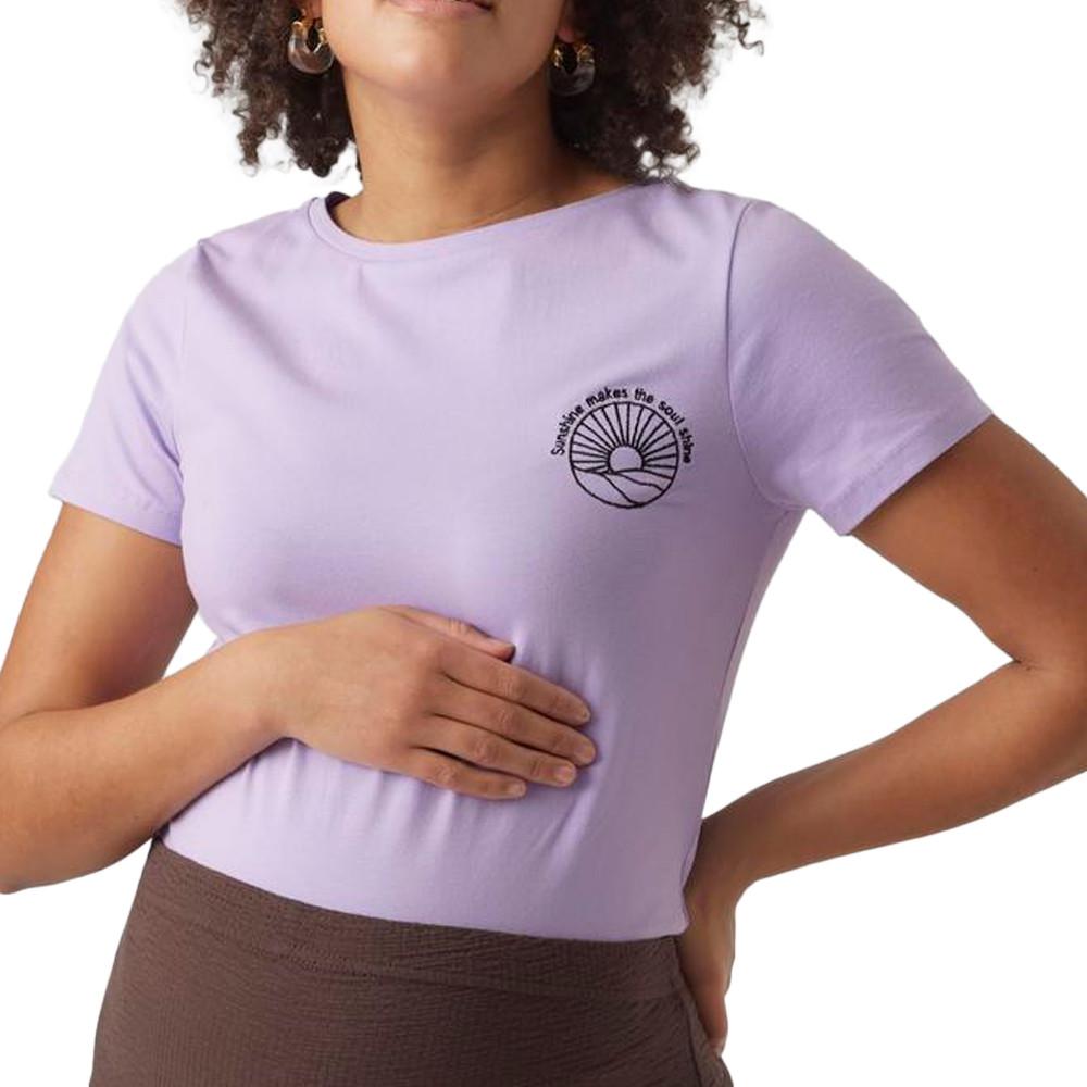 Mamalicious T-Shirt Mauve Femme Mamalicious Meryl
