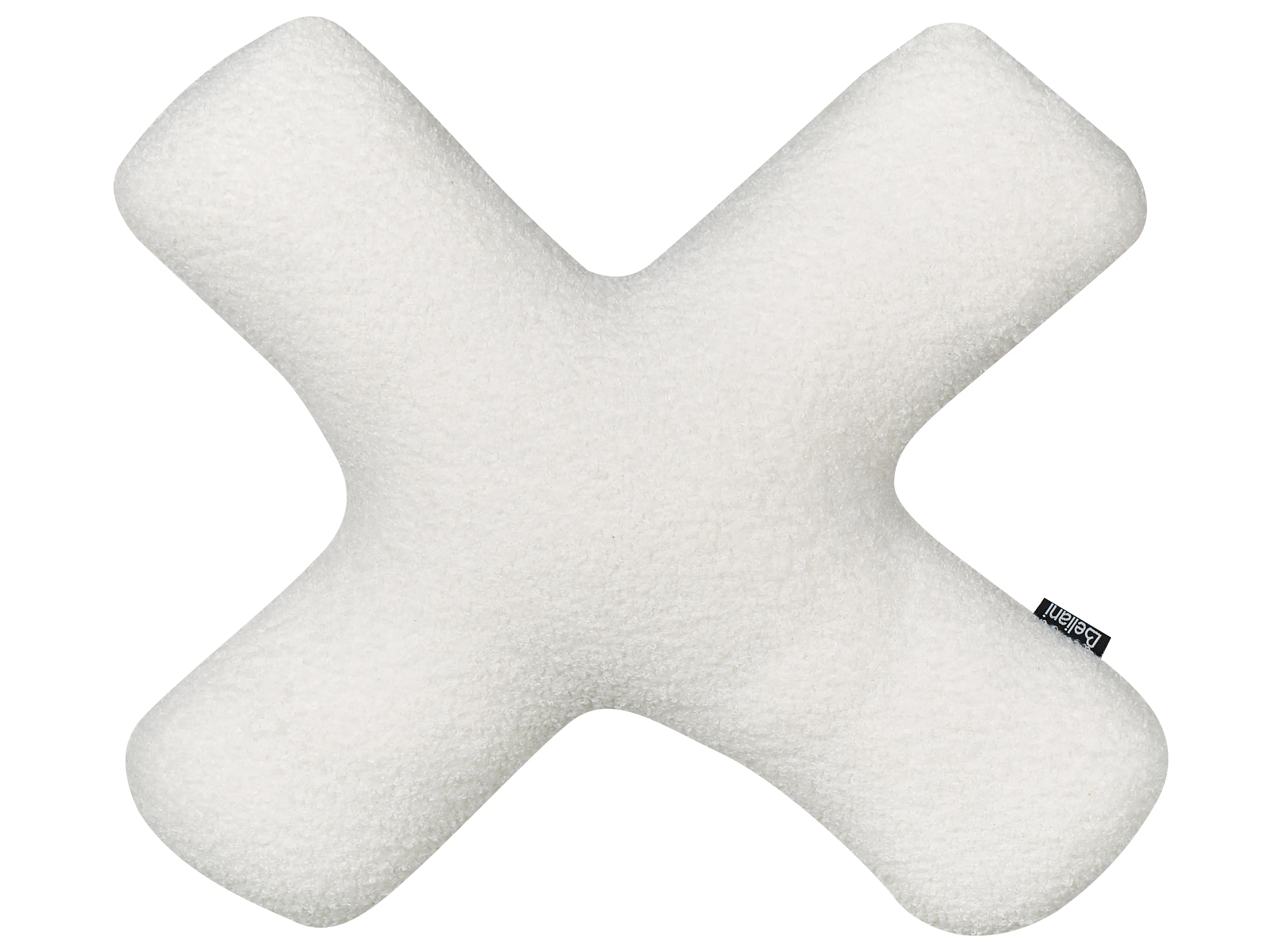 Set van 2 sierkussens HESPERIS Bouclé Gebroken wit effen