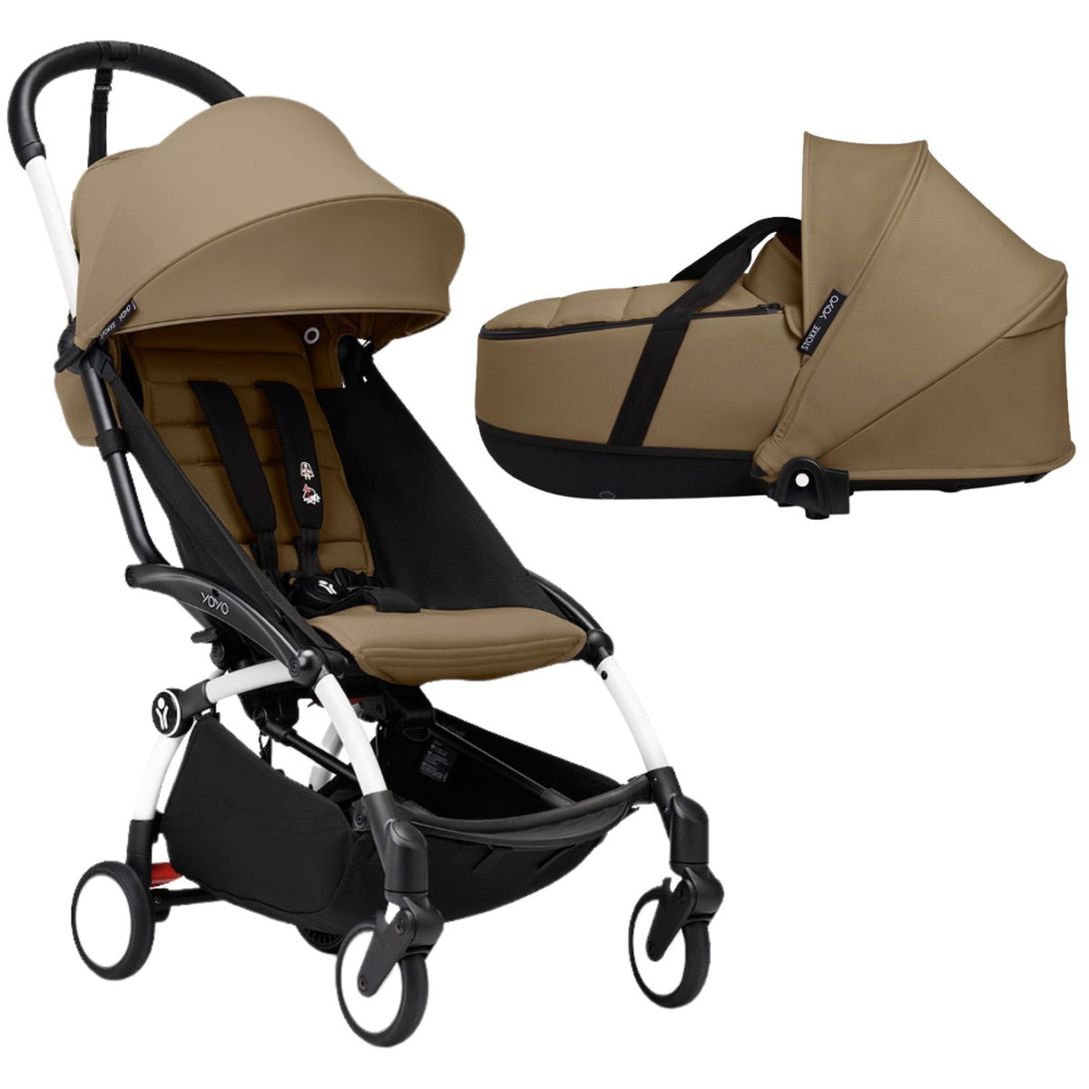 STOKKESTOKKE   YOYO³ 6+ white mit Liegewanne toffee