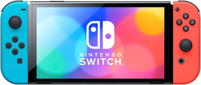Nintendo Switch Spielekonsole »OLED NEON Konsole r/b« 64 GB