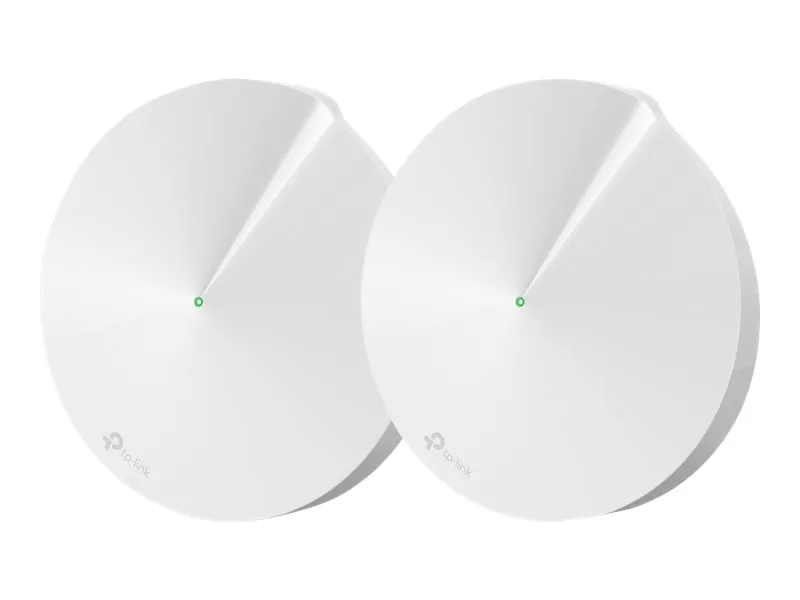 TP-Link Deco M9 Plus - Wi-Fi-system (2 routere) - op til 4500 sq.ft - mesh - GigE, ZigBee - 802.11a/b/g/n/ac, Bluetooth 4.2, ZigBee Home Automation 1.2 - Tri-Band