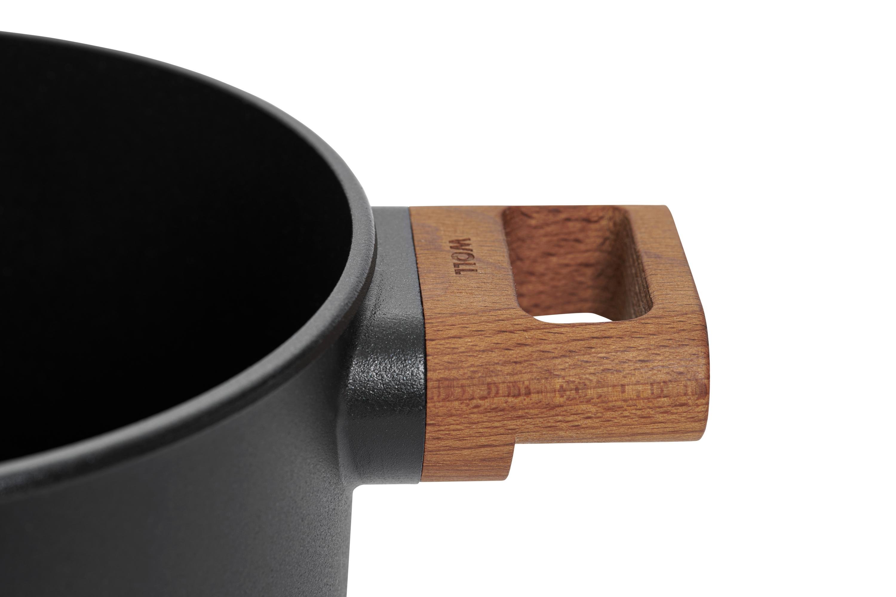 Eco Logic QXR Topf-Set, 6-tlg., Ø 24 + 20 + 18 cm - Griffart: Holz Griff
