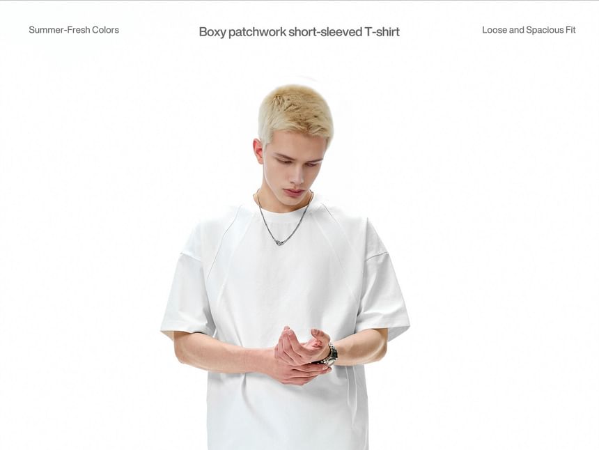 Newin - Patchwork Raglan T-shirt