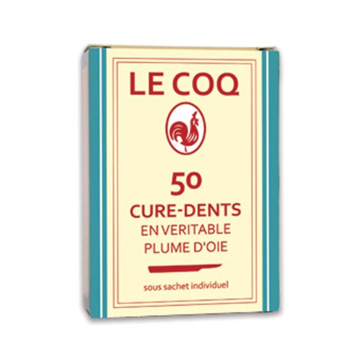 Cure-dents En Veritable Plume D'oie X50 Le Coq