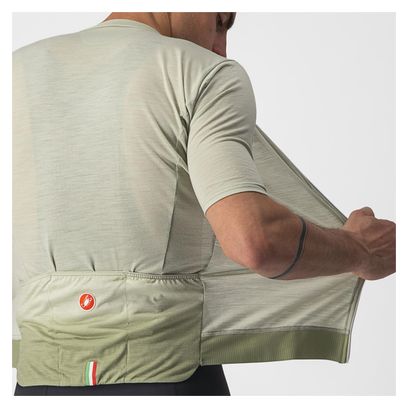 Maillot Manches Courtes Castelli Essenza Vert Clair