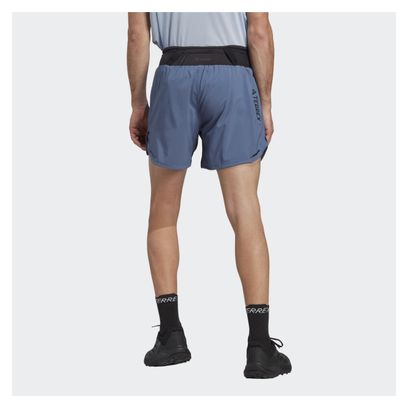 Short adidas running Terrex Agravic 5in Bleu