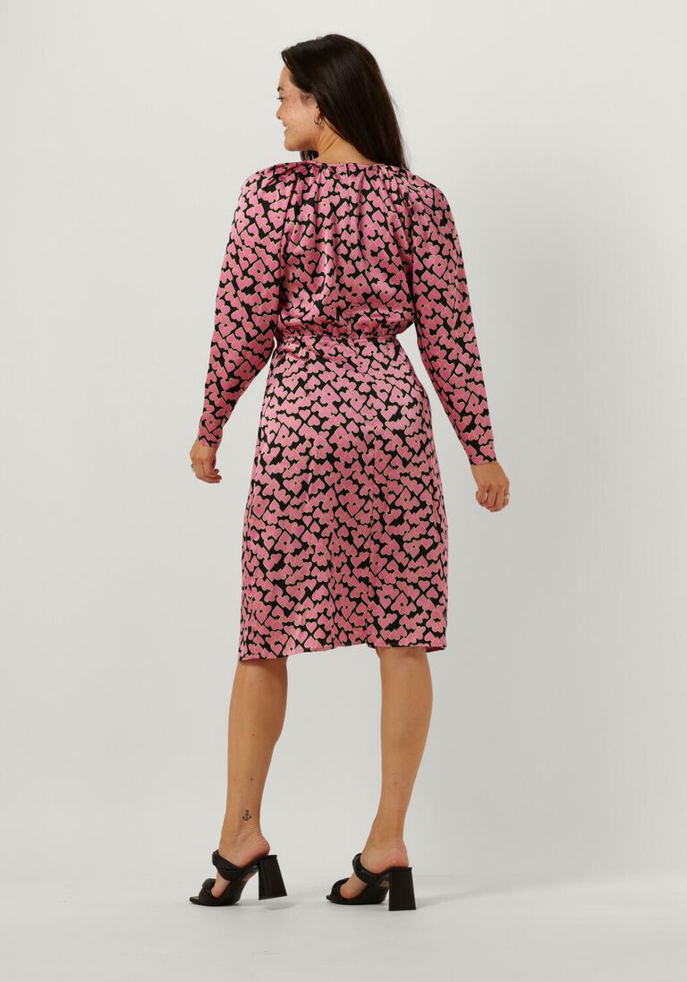 CO\\'COUTURE roze co'couture midi jurk flashy heart dress