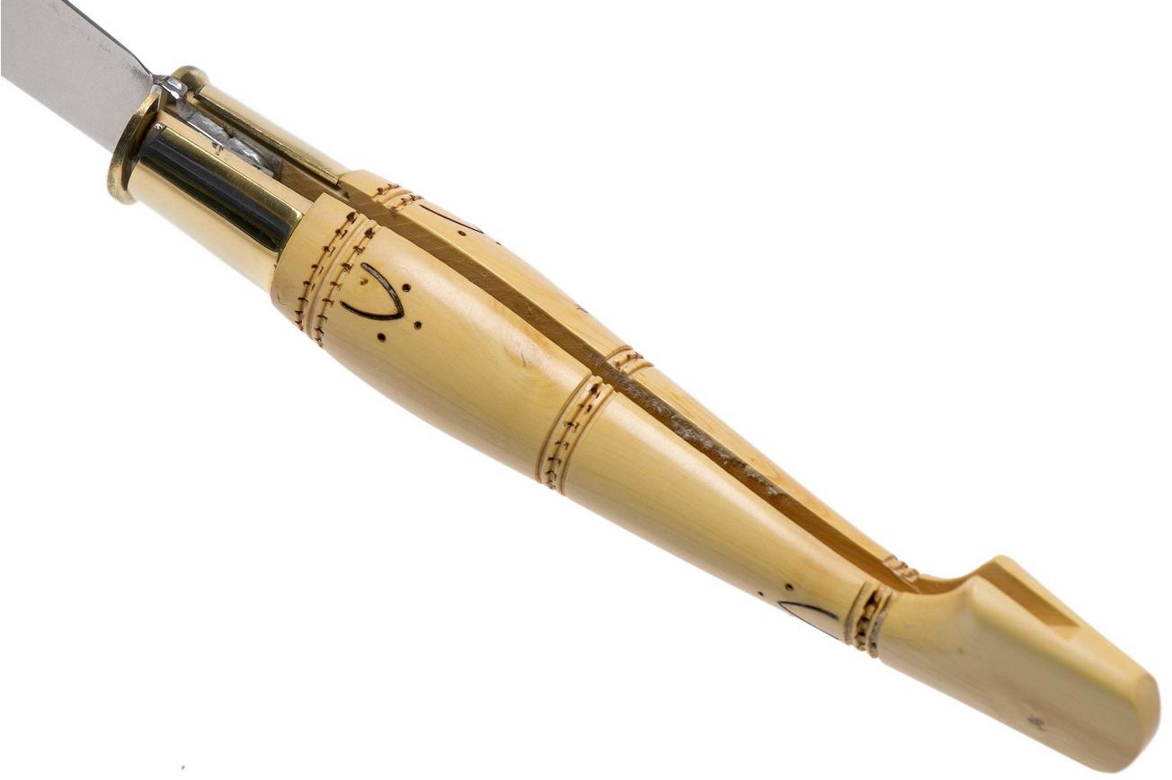 Nontron No. 30 Turning Ferrule, Boxwood, clog shape NN30 zakmes