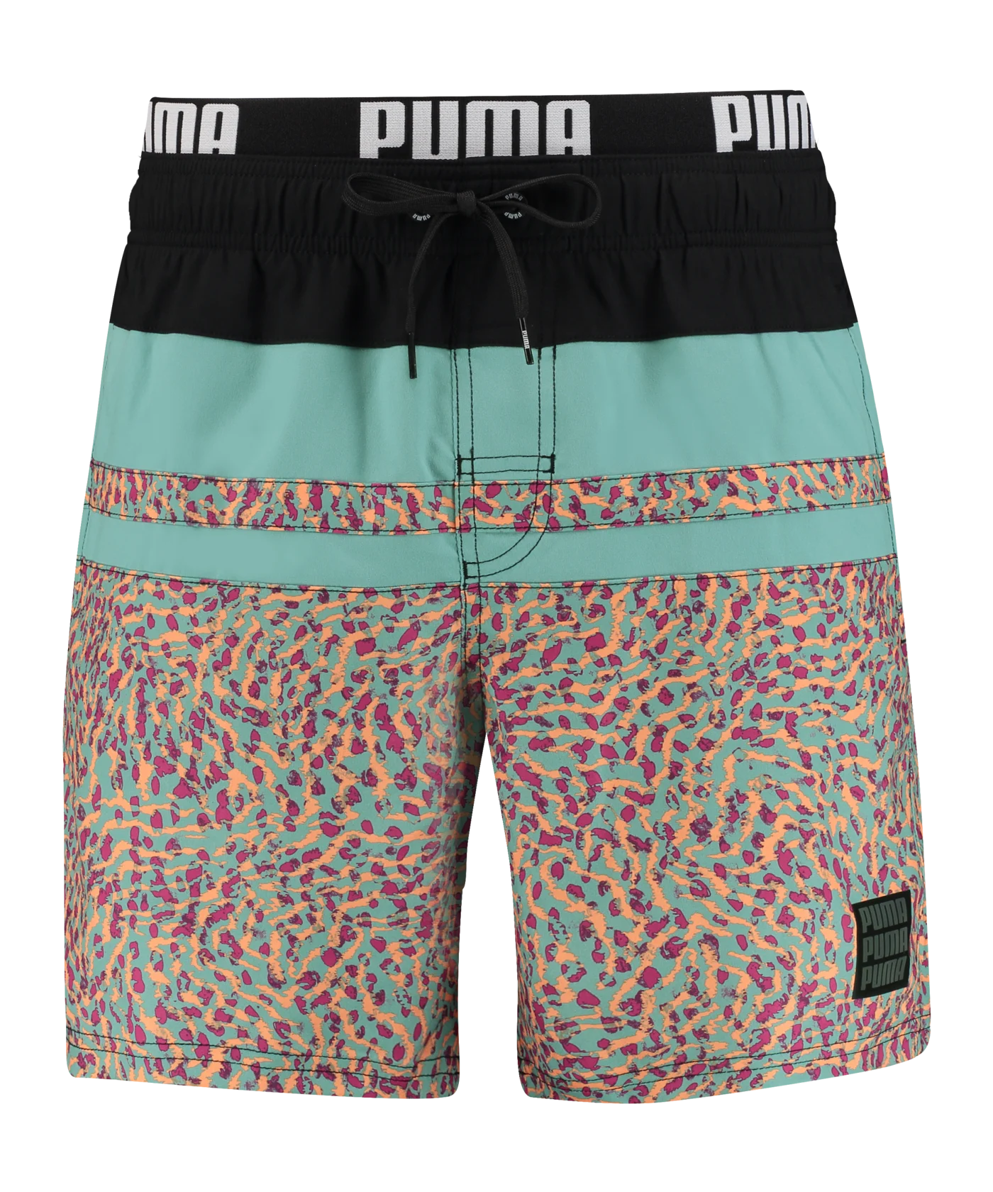 PUMA Swim Heritage Stripe Mid Badehose F003