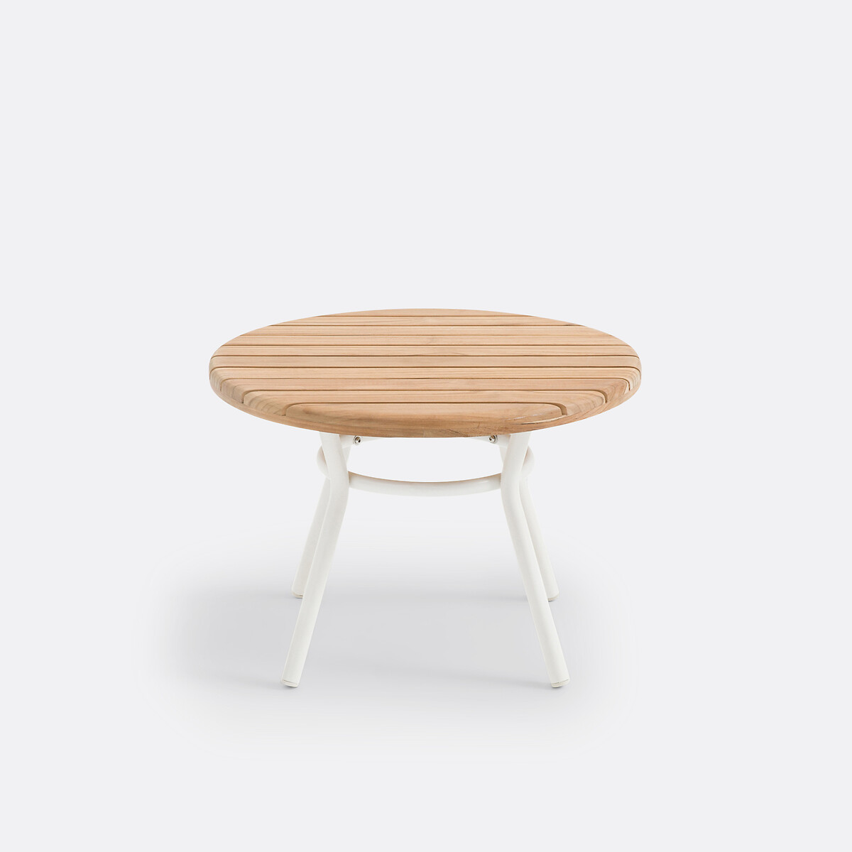 LA REDOUTE INTERIEURS<br>Mesa baixa para jardim alumínio/teca maciça Chassagne