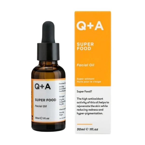 Q+A Huile Visage Nutritive Super Food 30 ml