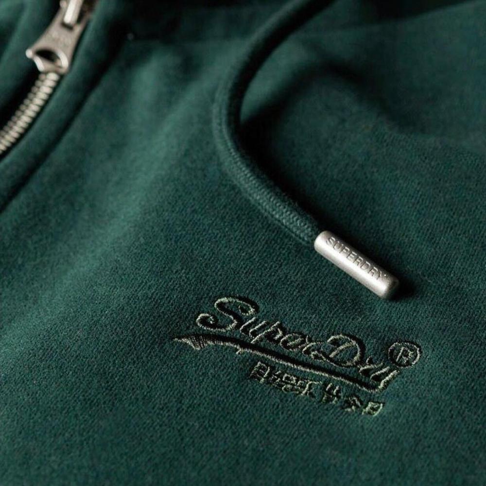 Superdry Sweat Zippe Capuche Vert Foncé Homme Superdry Essential