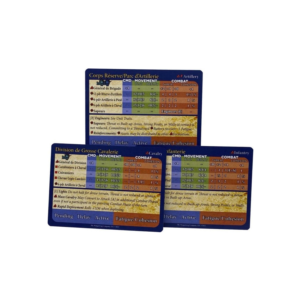 ESR French Stat Cards & Orders Pack (Mid War)