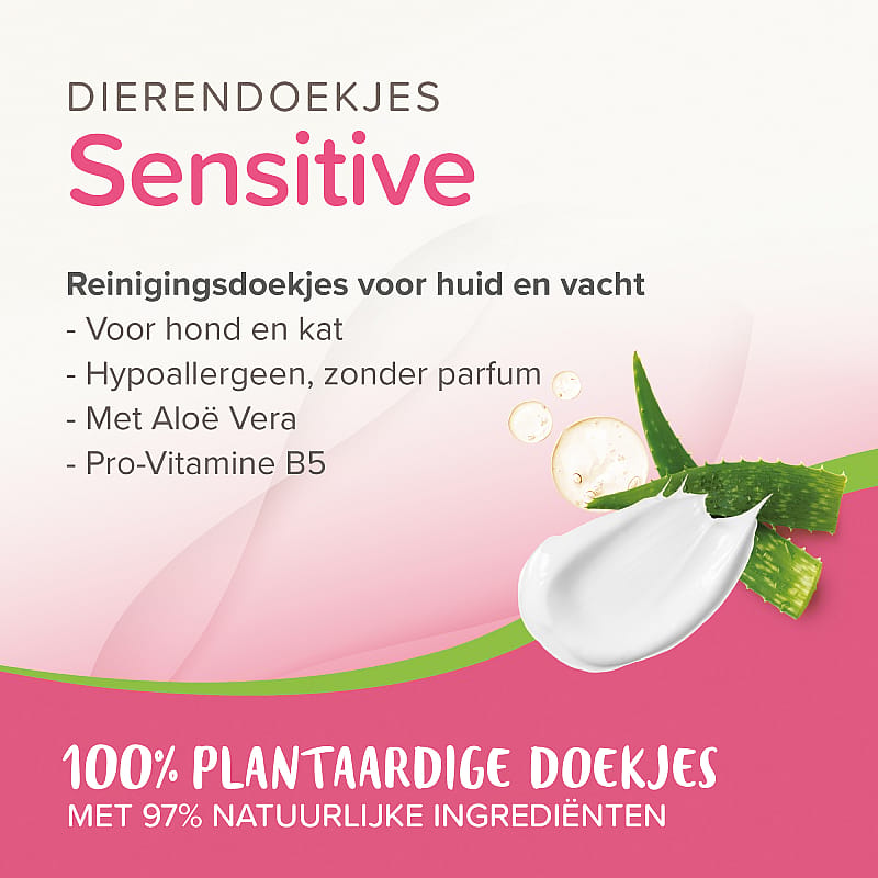 Beaphar Dierendoekjes Sensitive Hond Kat 30 stuks | 15391