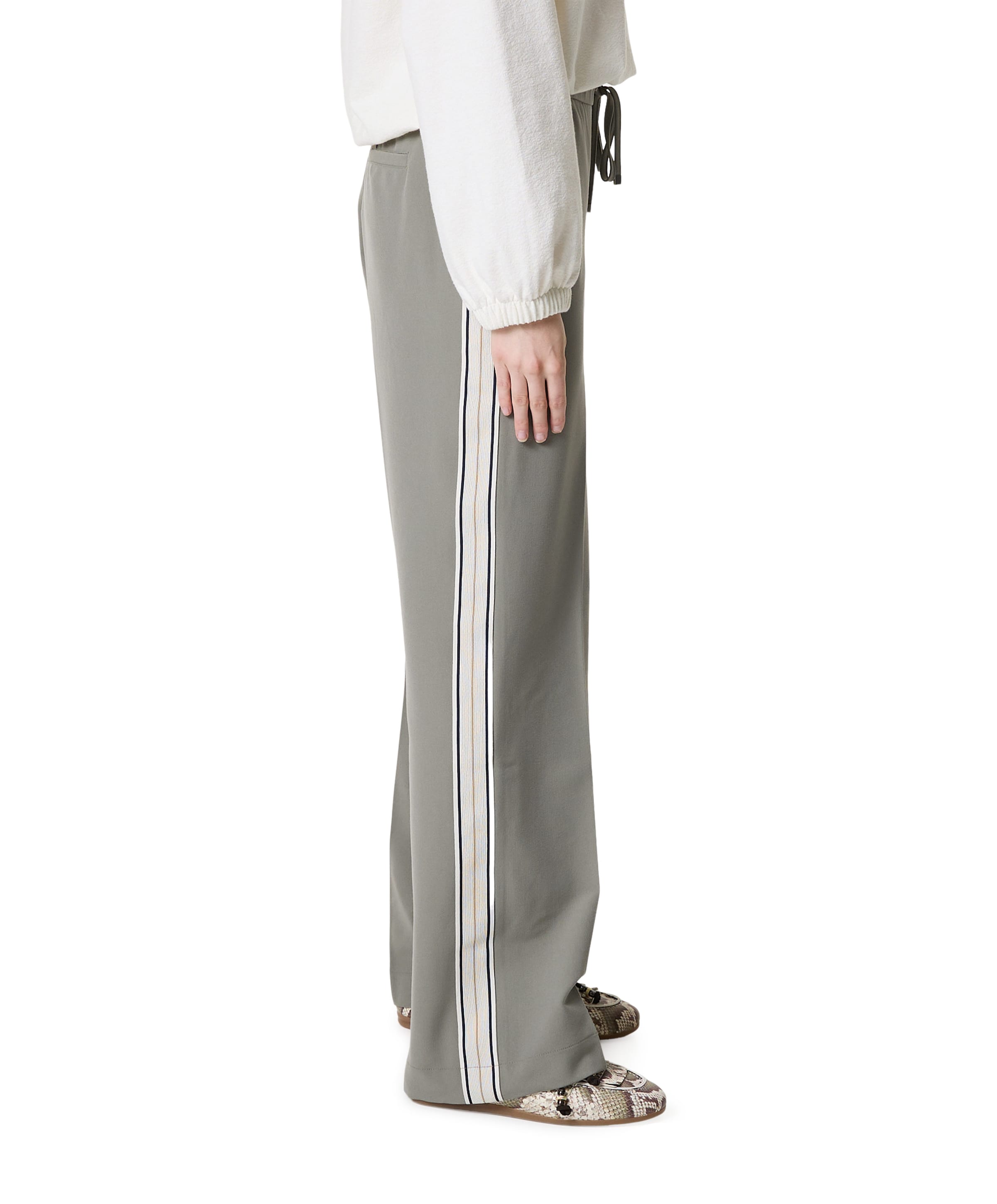 Red Button Claudette Palazzo Sidetape L33 dames broek groen