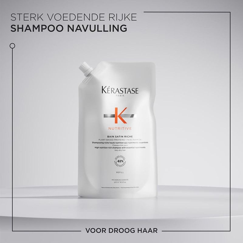 Kérastase - Nutritive Bain Satin Riche - Shampoo - 500ml - Refill