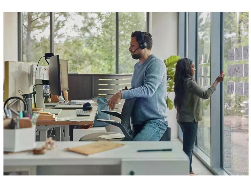 HP Headset Poly Savi 7420 Office UC Duo Schnurloses DECT-Headset-System