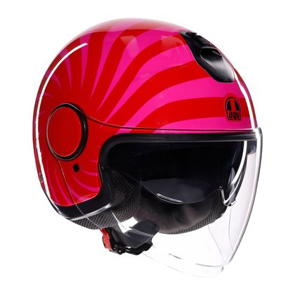 Casque AGV ETERES - TROPEA - Rose / Rouge