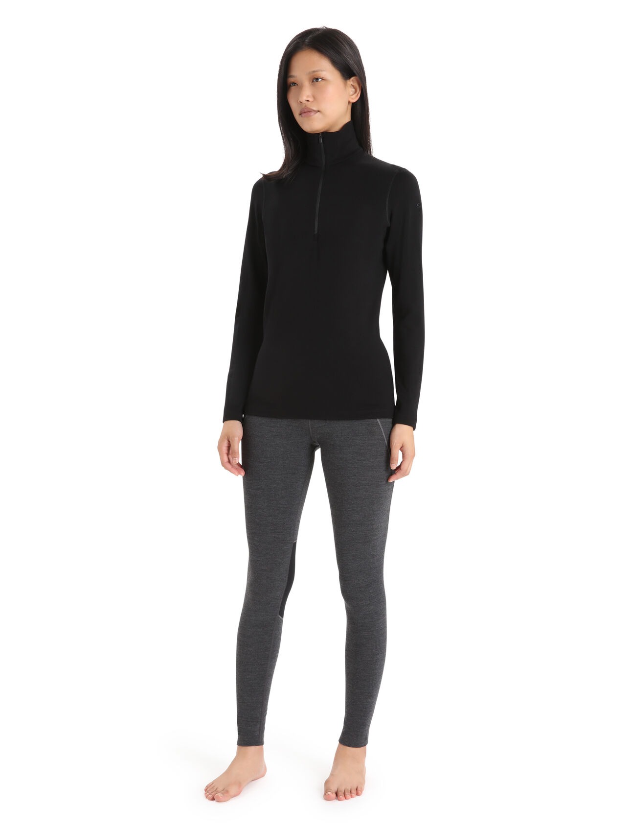 Merino 260 Tech LS Half Zip Dame Black
