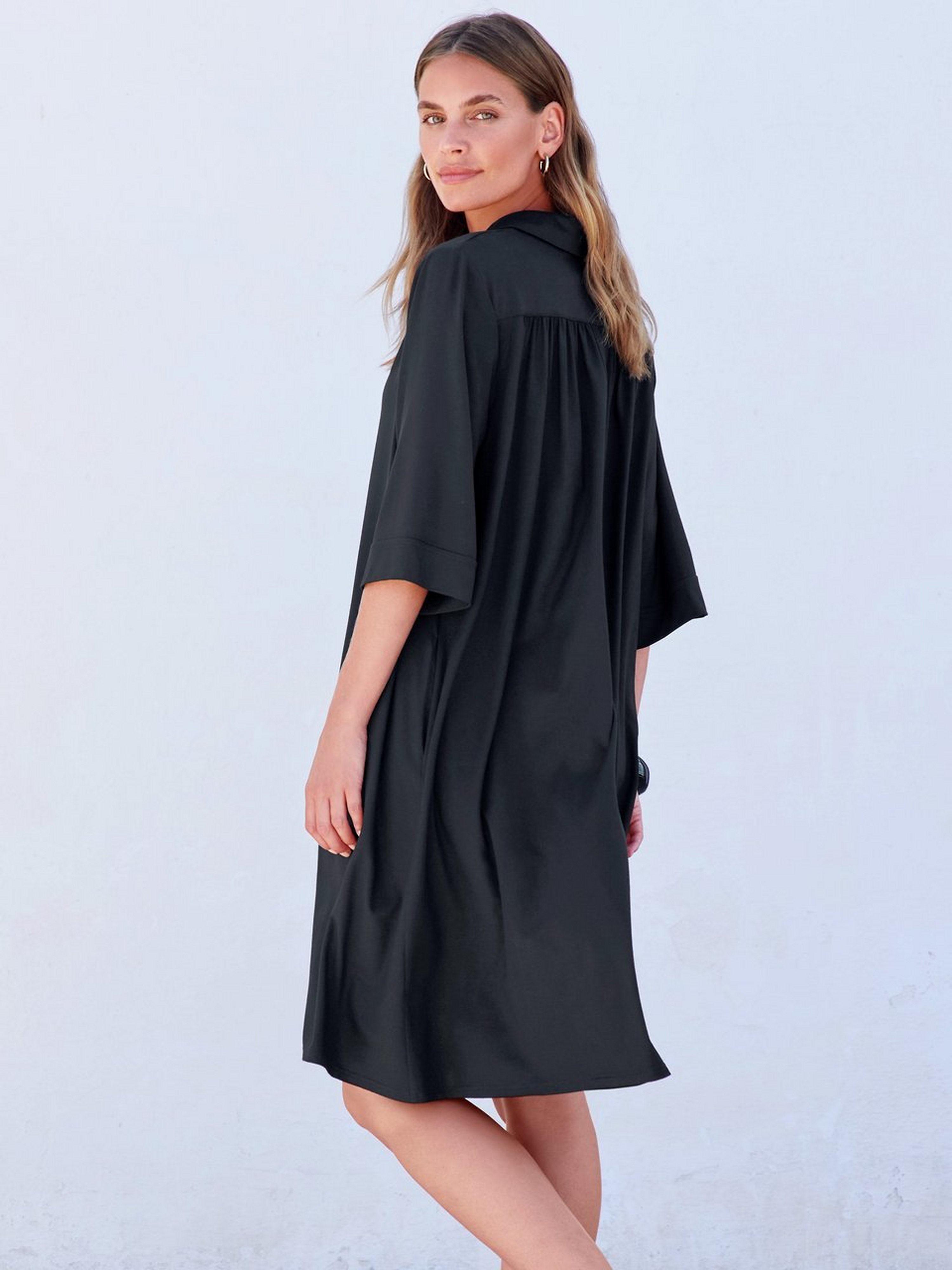 Jersey-Kleid mit 1/2-Arm