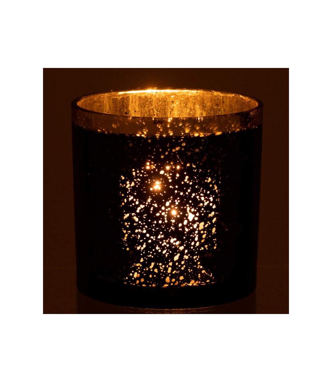 Paris Prix - Photophore Design En Verre robby 15cm Bleu