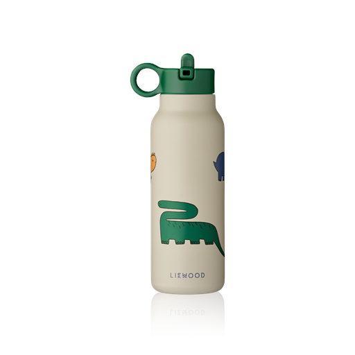 Liewood Falk Vandflaske, Dinosaurs/Mist, 350 ml