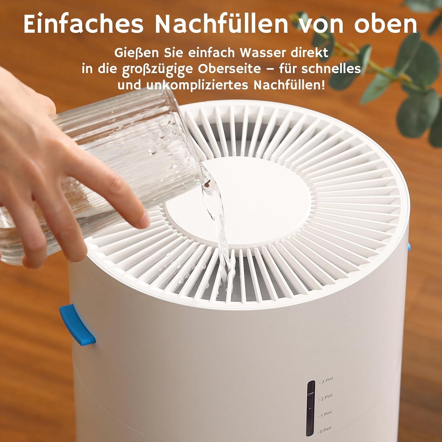 Airthereal 2-in-1 Luftreiniger mit Luftbefeuchter für bis zu 125 m², 3-Stufen-Filter, Luftqualitätsanzeige, Schlafmodus und Verdunstungsbefeuchter mit automatischer Feuchtigkeitsüberwachung, AEH300