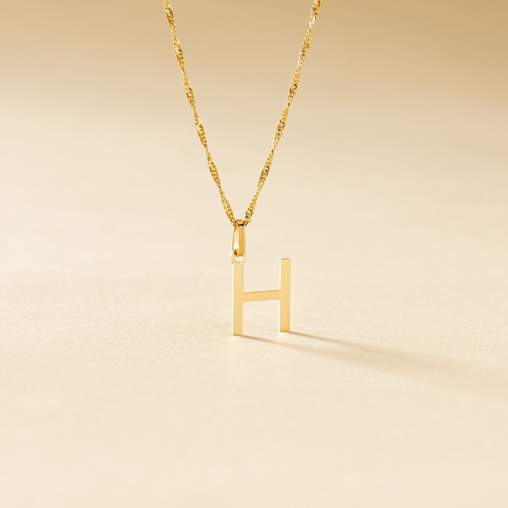 Pendentif Ionia Lettre Or Jaune