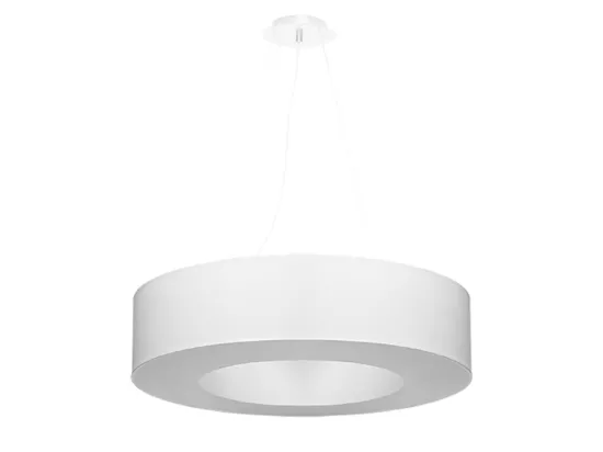 Sollux SATURNO Suspension Cylindrique Blanc 70cm E27