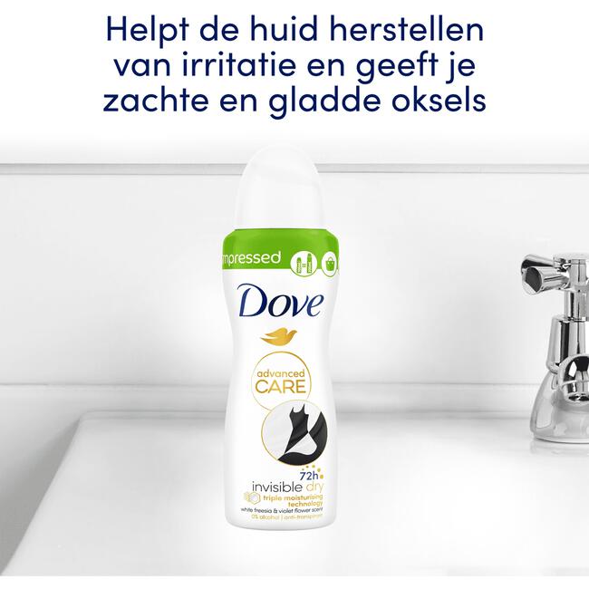 Dove Invisible Dry Compressed Deodorant Spray 100 ML