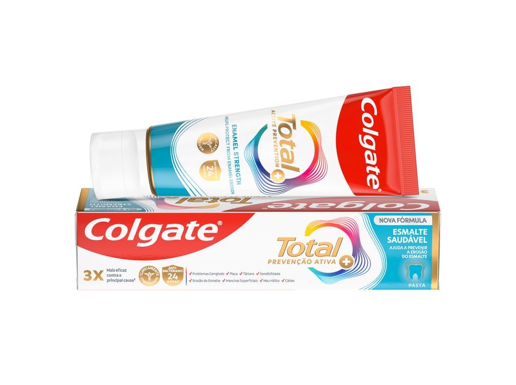 PASTA DE DENTES PROTEÇÃO TOTAL AVANÇADA ESMALTE SAUDÁVEL COLGATE 75ML