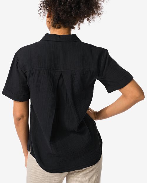 chemisier femme Kai noir