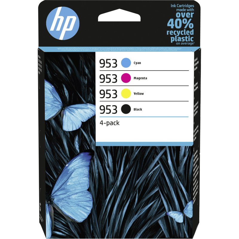 HP 953 - 6ZC69AE Pack cartouches : 1 noire + 3 couleurs pour imprimante jet d'encre