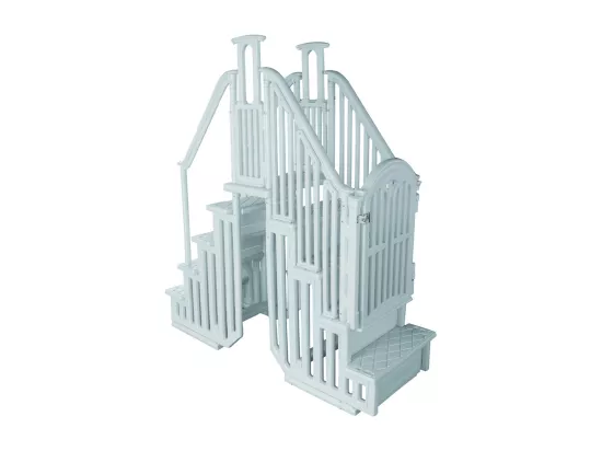 Escalier double pour piscine 