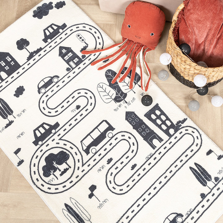 Auto speelkleed - Dex Lane Zwart | Ga mee op roadtrip!