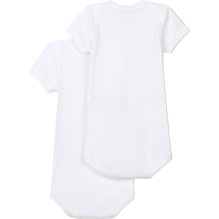 Petit Bateau 2 Bodies weiss kurzarm