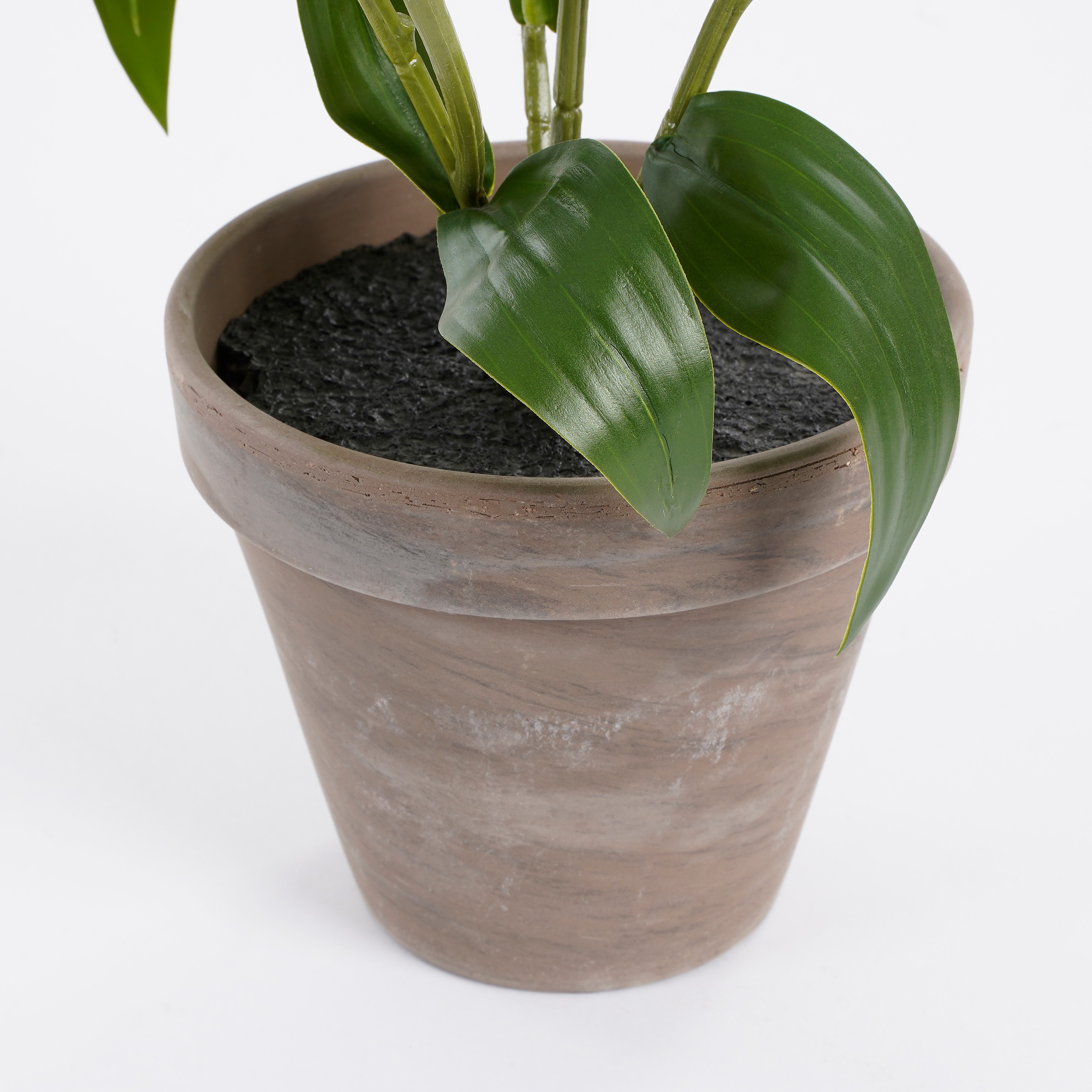 Mica decorations - lis tigré artificielle blanche en pot h47