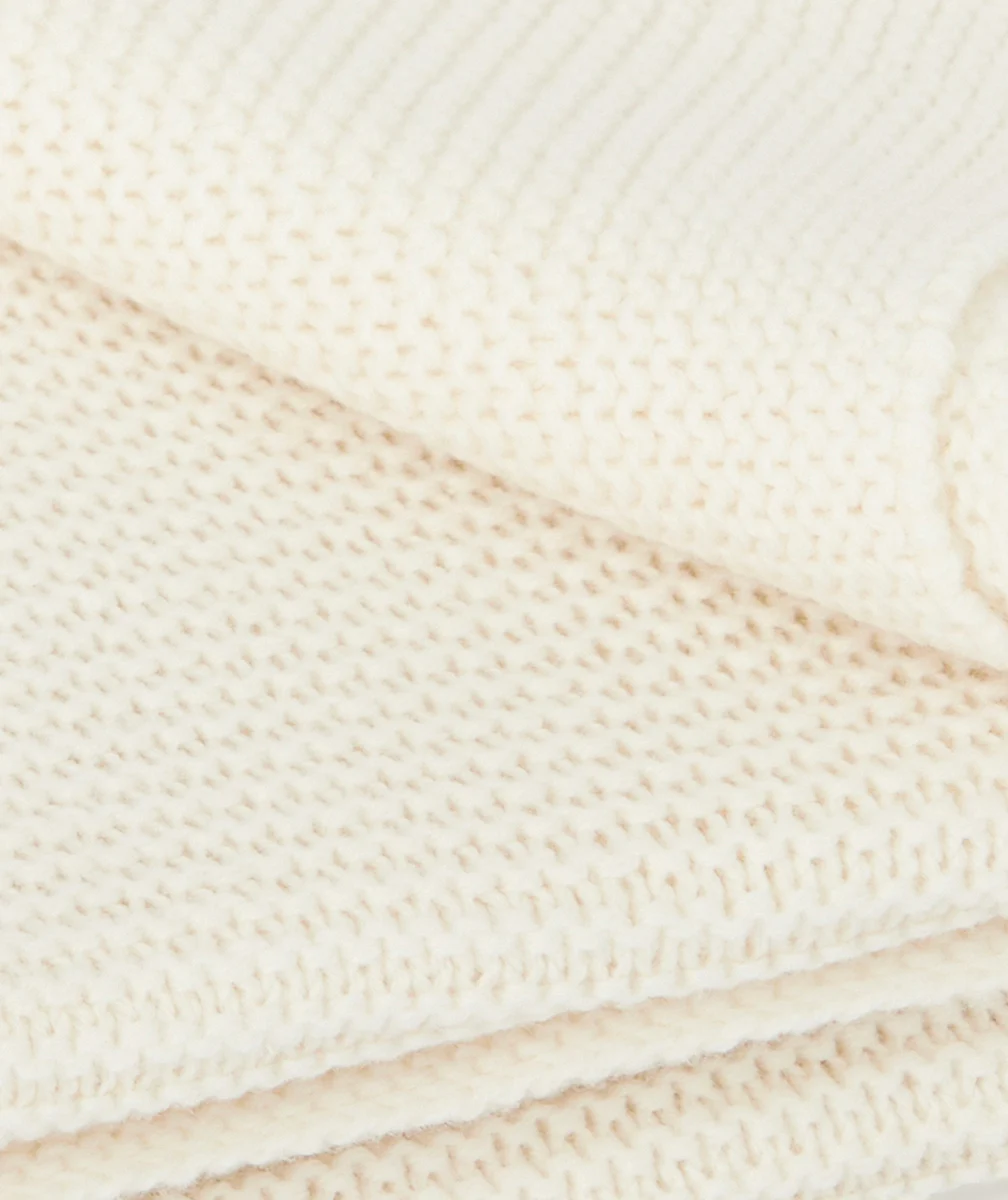 JOLLEINCOUVERTURE BÉBÉ 75X100CM BEIGE EN COTON