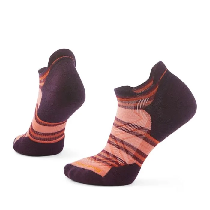 Smartwool Dame Strømper Run Targeted Cushion Stripe Low Lilla