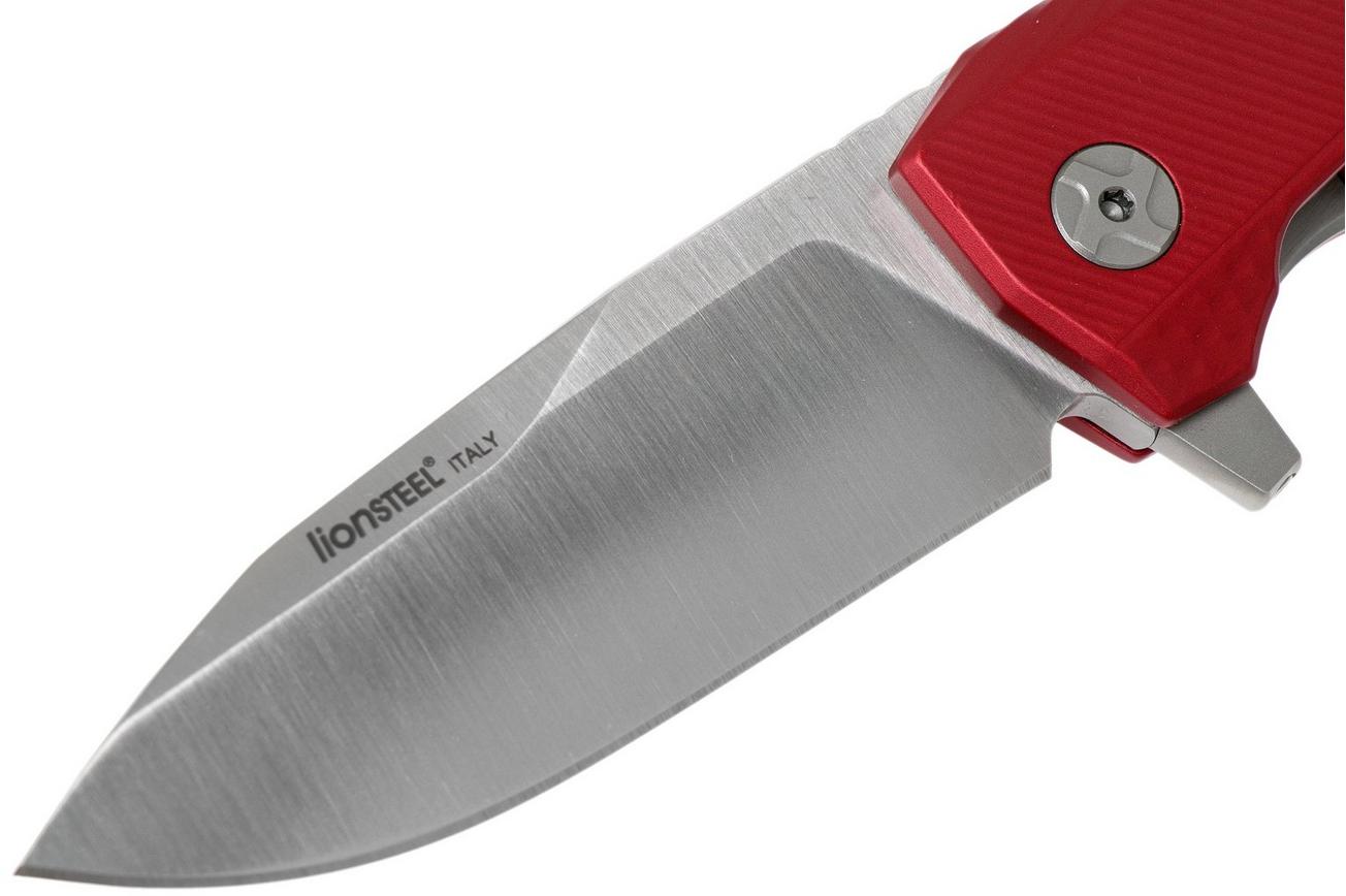 LionSteel ROK Satin Red Aluminium ROK A RS zakmes