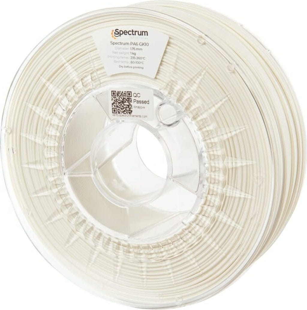 Spectrum  PA6 GK10, 1,75 mm / 750 g    Mit Mikroglaskugeln versetztes Nylon-Filament