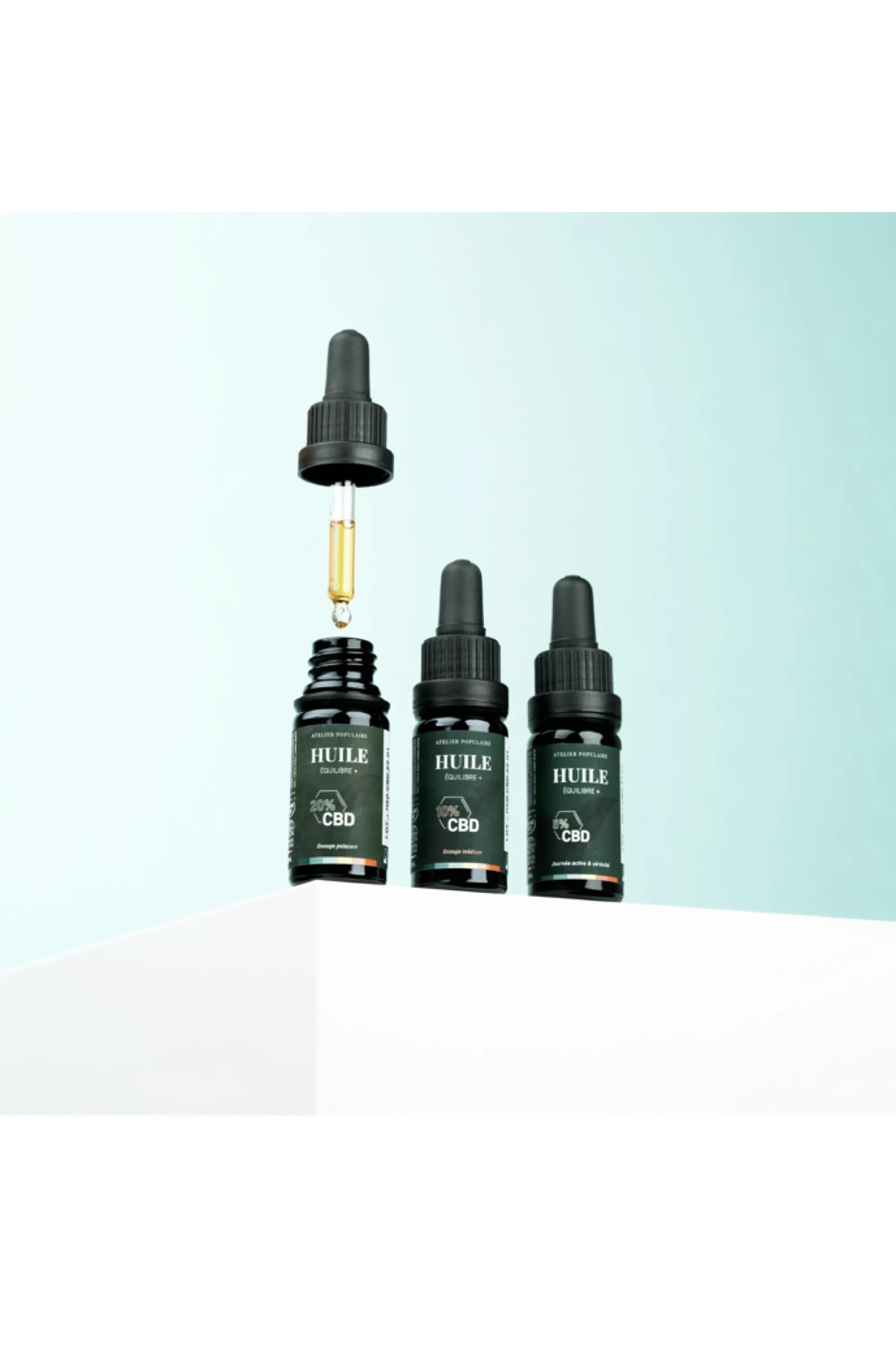 Atelier Populaire Huile sublinguale Equilibre au CBD 20%-10 ml