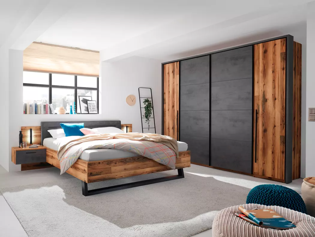 Schwebe-/Drehtürenschrank Sarnia 312 x 225 cm